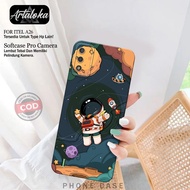 ITEL A26 Case - Cute Astronod Fashion Case - Pro Camera Softcase - ITEL A26 Casing - TPU Silicone - 