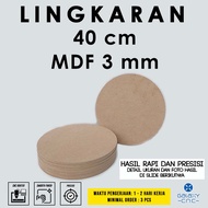 40 cm circle - 3 mm MDF - MDF board wooden MDF board/