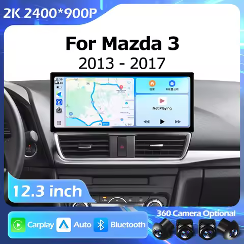 Android OS Bluetooth 12.3 inch For Mazda 3 Axela BM 2013-2017 Car Radio Multimedia Video Player Navi