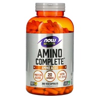 ลอตผลิตใหม่! Exp.2028 NOW Foods Sports Amino Complete Amino Acids 120-360 Veg Capsules