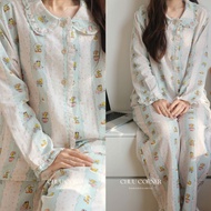 Women's Pajamas / High Quality Patterned Cotton Pajamas