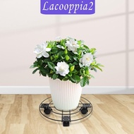 [Lacooppia2] Plant Stand with Potted Plant Mover Stand for Balcony Backyard Garden