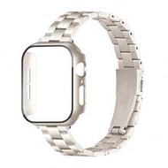 2pcs Watch Band + Watch Case Set, 14mm Wide Women's Metal Detachable Stainless Steel Watch Band With