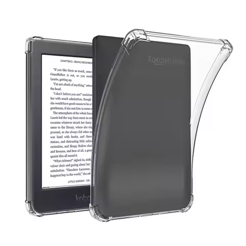 Transparent TPU Soft Back Cover Protective Shell Funda Shockproof E-book Reader Case for Kobo Nia/Ko