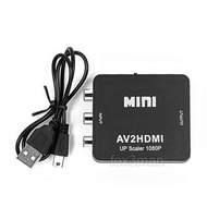 Av2HDMI Converter三色線轉HDMI輸出 紅白 超任 舊款遊戲機 影音適用