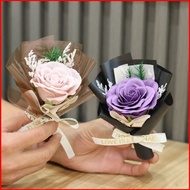 BH2 Mini Rose Soap Bouquet Souvenirs Mom Day Valentine Day Birthday Gift Car Mounted Small Dried Ros