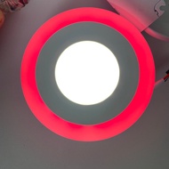 vacolux lampu downlight 2 warna downlight variasi plafon 3+3 watt inbow bulat