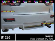 B1295 Proton Inspira / Mitsubishi Lancer Fiber Rear Bumper (FQ400) Body kit Bodykit