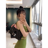 [Original Quality]Fendi Vintage Underarm bag Fendi Women's Shopping Bag Baguette bag Second-hand Mah