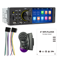 7805C 1 DIN เครื่องเล่น MP5ในรถยนต์อเนกประสงค์ส่วนหัว4.1 ”หน้าจอ IPS วิทยุ FM บลูทูธ5.0กล้องมองเวลาถ