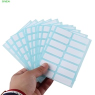 GIVEN Name Number Tags Writable Hot Selling Self Adhesive Labels Blank Sticky Name Stickers