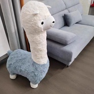 Internet Celebrity Dehaired Angora Alpaca Stool Children's Sofa Animal Stool Giraffe Stool Housewarm