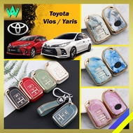 Toyota Vios Yaris Car Key Cover Case Casing Sarung Kunci Kereta Keyless Protection TPU Premium 汽车钥匙壳