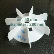 fan motor/kipas dinamo untuk 15-20hp y2 160-4.6.8 as 43mm od 290mm