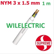 Kabel listrik kawat NYM 3 x 1.5 mm / 3x1.5 mm SUPREME per meter ecer
