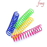 Interactive And Engaging Cat Toy Large Colorful Plastic Spring 17g Weight 4 Pack Of