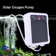 JDZVB Solar Oxygen Pump, USB Rechargeable Water Proof Portable Aerator, Oxygen Booster Ultra Silent 
