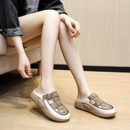 BRANZ STORE - WOMEN'S SLIP-ON WEDGES SANDALS SO 4 CM LARGE BAPAU WOVEN MOTIF CASUAL MODERN CK 555