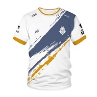 Mens Womens Fashion Streetwear T-Shirt High Quality Custom ID Ball Jersey Clothes G2 Esports T-Shirt