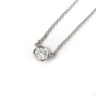 Extremely beautiful TIFFANY & Co. 74171362 H VS1 3EX NONE By the Yard necklace in PT950 with one 0.2