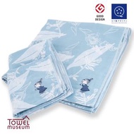 TOWEL MUSEUM - 花卉圖案姆明 Little My 緹花毛巾 超柔軟 快乾毛巾 吸水毛巾 毛巾 抹手巾 面巾 浴巾