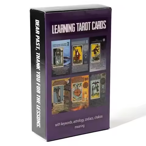 Learning Tarot With Meaning On It Decks 10.3x6cm High Quality 78pcs Cards Divination Board Games Par