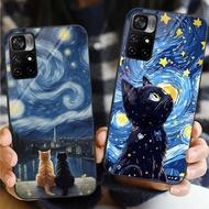 van gogh cat 03 Glass Phone Case For POCO F3 F4 F5 M3 M4 M5 M6 4G X3 X4 GT NFC X5 X6 PRO 5G