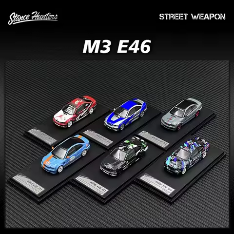 SW DCM AR 1:64 E46 M3 GTR Diecast Diorama Car Model Collection Miniature Toys