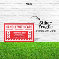[NEW] STIKER FRAGILE I STIKER HANDLE WITH CARE I STIKER JANGAN BALING I STIKER MUDAH PECAH