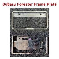 Subaru Forester Frame Plate ( Matte Dark Grey / Chrome ) / Car Number Plat / Papan Nombor Kereta