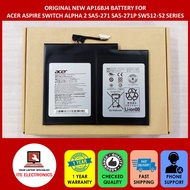 NEW AP16B4J ACER SWITCH ALPHA 2 SA5-271 SA5-271P SW512-52 N16P3 SERIES BATTERY 37Wh