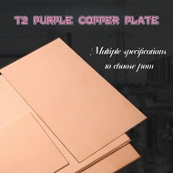T2 Purple Copper Plate Purple Copper Sheet Purple Copper Block Conductive Pure Copper Plate Red Copp