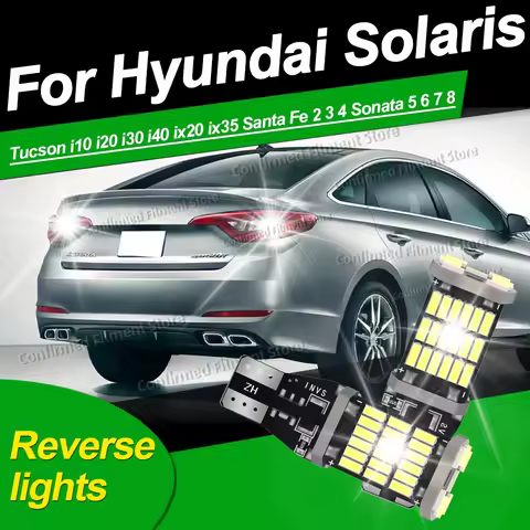T15 4014SMD Canbus LED Reverse light Car Bulb For Hyundai Solaris Tucson i10 i20 i30 i40 ix20 ix35 S