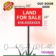 Land for sale sign, tanah untuk dijual sign