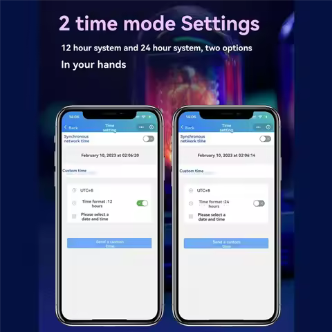 YLS-LED Nixie Tube Clock IPS Color Screen Digital Clock DIY Analog Digital Tube Wifi Time Desktop De