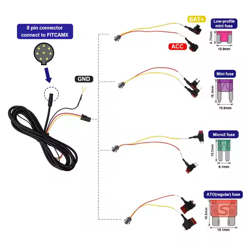 FITCAMX Power Cable FITCAMX Power Cable