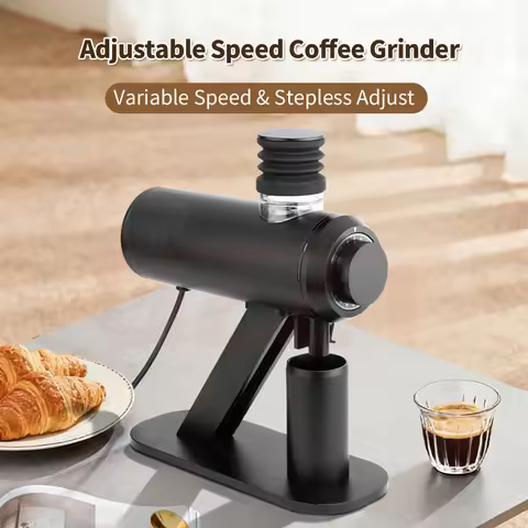 GZZT FL250 Adjustable Speed Coffee Grinder SSP Compatible 64mm Flat Burr Single Dosing Espresso/SOE 