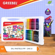 GREEBEL Crayon 24 Colors Kids Oil Pastel Greebel Crayon/ Coloring Crayon Set