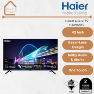 [FREE KV Install] Haier 43 Inch Full HD Android LED TV 43K800UG Television 电视 電視機