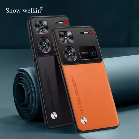 For nubia Z60 Ultra Luxury PU Leather Shockproof Silicone Case Cover For ZTE nubia Z60 Ultra Back Ph