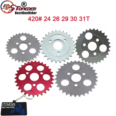 STONEDER 420 24T 26T 29T 30T 31T Teeth Rear Sprocket For Honda Z50A Z50 Z50R Z50J Monkey Bike