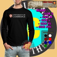 University of Cambridge T-shirt Cambridge University Logo Long Sleeve Distro Shirt