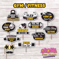 ACC Photobooth Fitness GYM Accessories/ Fitness Photo Props GYM/