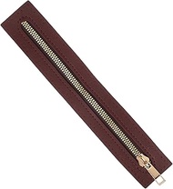 QUARKZMAN PU Leather Zip 93 x 17 Inch Sewing Spool Wholesale Zip Frame Replacement for Crochet Handb