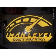 Boost iman level sticker reflect pantulan cahaya