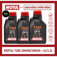 LUBRICANT OIL FOR MOTORBIKES/MOTORBIKE CARS MOTUL 7100 10W40/10W50 Capacity 1L/1.2L