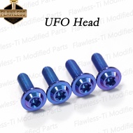 Flawless-Ti Gr5 Titanium Alloy Vespa Sprint 150ถังแก๊ส Bolt Fasteners M6สำหรับรถจักรยานยนต์สกู๊ตเตอร์มีชิ้นส่วน