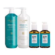 ORLANDO PITA + Moroccan Argan Oil Bundle, Moisturizing, Softening, & Shine-Enhancing for Smoother, M