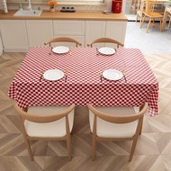 Table Cloth TS1224 Premium Waterproof Table Cloth / Waterproof Checkered Dining Table Cloth / Size 1