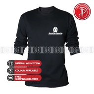 Baju Embroidery Auntie Anne Fast Food Bread Uniform Cotton 100% T Shirt T-Shirt Shirts Long Sleeve P